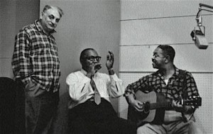 Moses Asch, Sonny Terry, Brownie McGhee