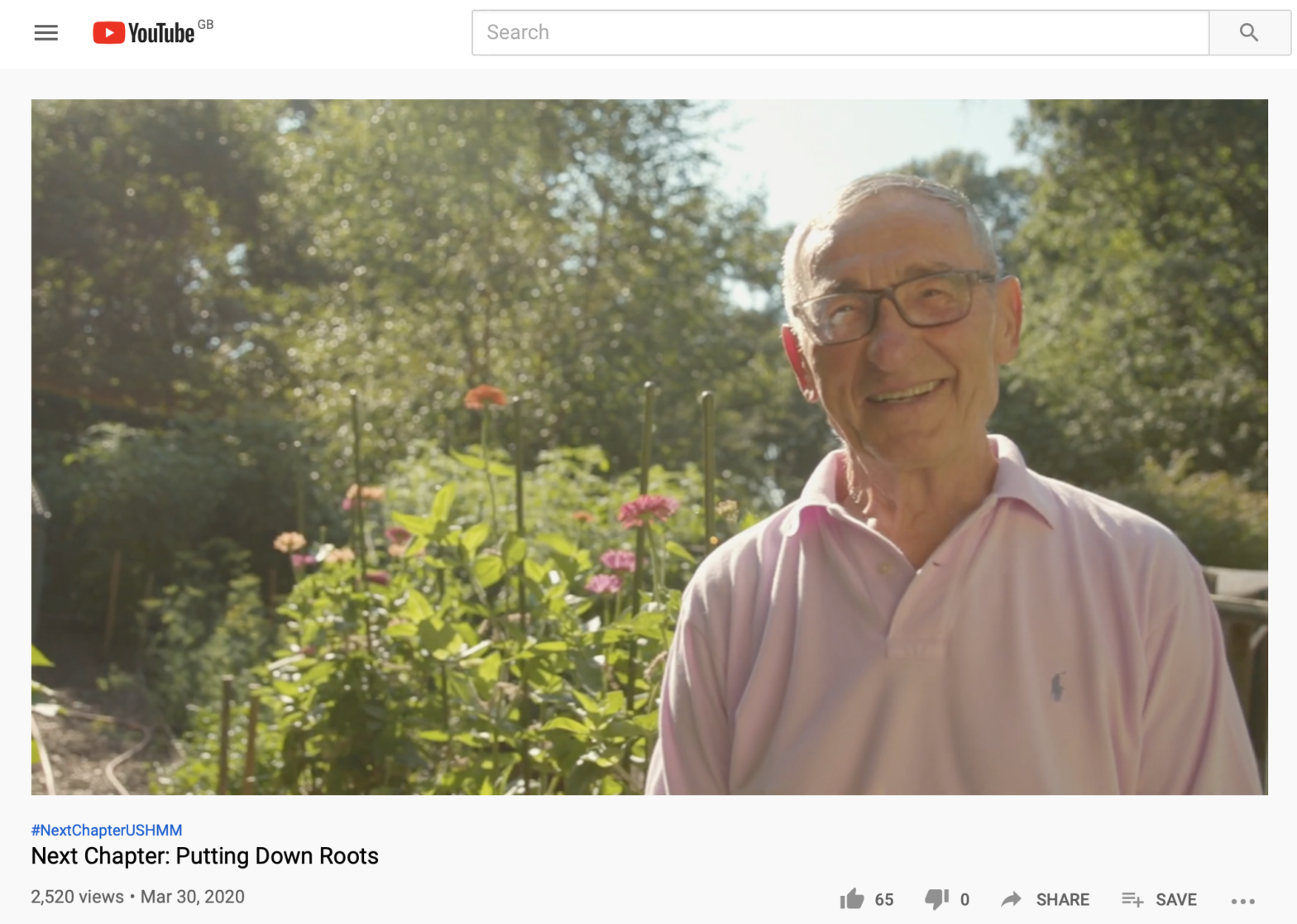In his garden, Nat Shaffir beams in the final moments of ‘Putting Down Roots’