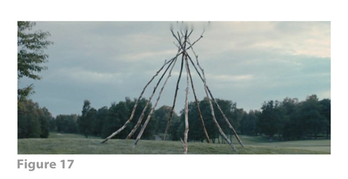 Figure 17: All images from MELANCHOLIA derive from frame grabs from the DVD version of the film: © 2011 Zentropa Entertainments27 ApS, Memfis Film International AB, Zentropa International Sweden AB, Slot Machine SARL, Liberator Productions SARL, Arte France Cinéma, Zentropa International Köln GmbH. DVD: Magnolia Home Entertainment. They appear here solely for Fair Dealing (and Fair Use) purposes of scholarship and criticism.